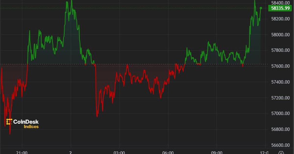 BTC Stabilizes Around $58K Following Yesterday’s Rout